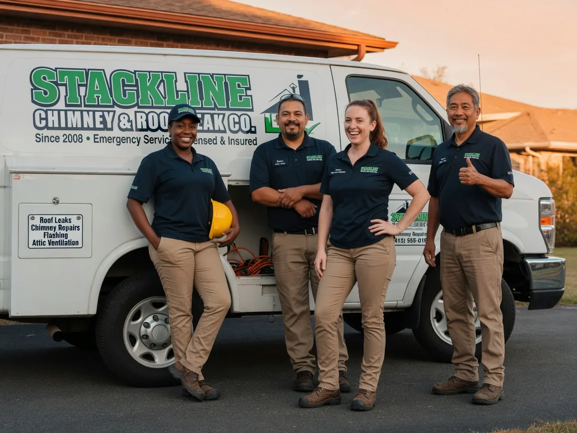 Chimney flashing repair company in Emden, IL